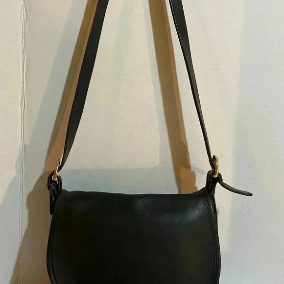 Coach black leather vintage satchel handbag - Picture 11 of 12